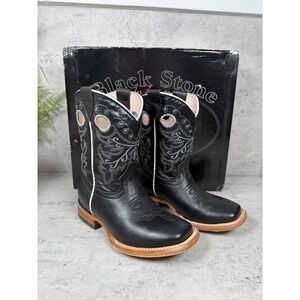 Black stone cowboy boots size 11.5c
